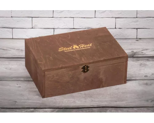 Подарочный набор SteelHeat PREMIUM BOX ALBA Серый + деревянная коробка + стартовый комплект Подарочный набор SteelHeat PREMIUM BOX ALBA Серый + деревянная коробка + стартовый комплект