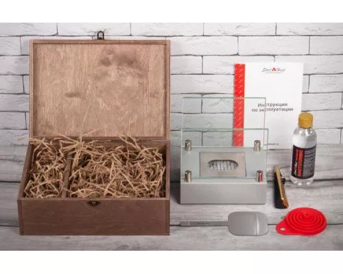 Подарочный набор SteelHeat PREMIUM BOX ALBA Серый + деревянная коробка + стартовый комплект Подарочный набор SteelHeat PREMIUM BOX ALBA Серый + деревянная коробка + стартовый комплект