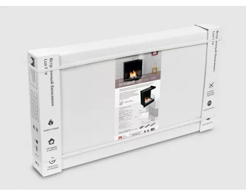 Встроенный биокамин Lux Fire Угловой 1090 S (левый угол)
