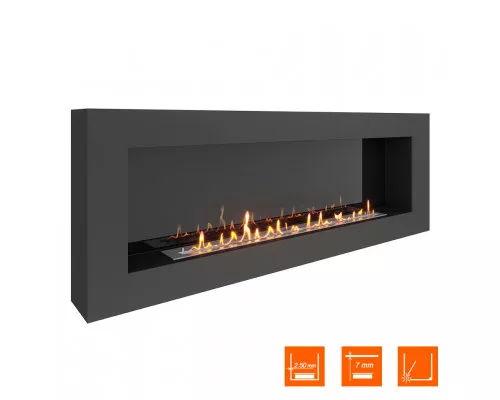 Биокамин SteelHeat WALL GRAND 1800 черный Биокамин SteelHeat WALL GRAND 1800 черный